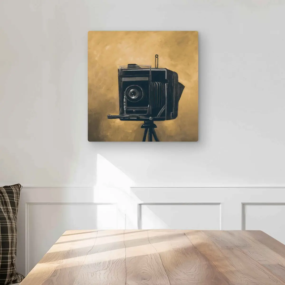 212 MAIN Vintage Camera Metallic Aluminium Wall Art Prints - 16x16 in, 3 Lbs. Artistic Design Photo Decor, Home Wall Decoration for Bedroom (Home Supplies, Posters & Prints)