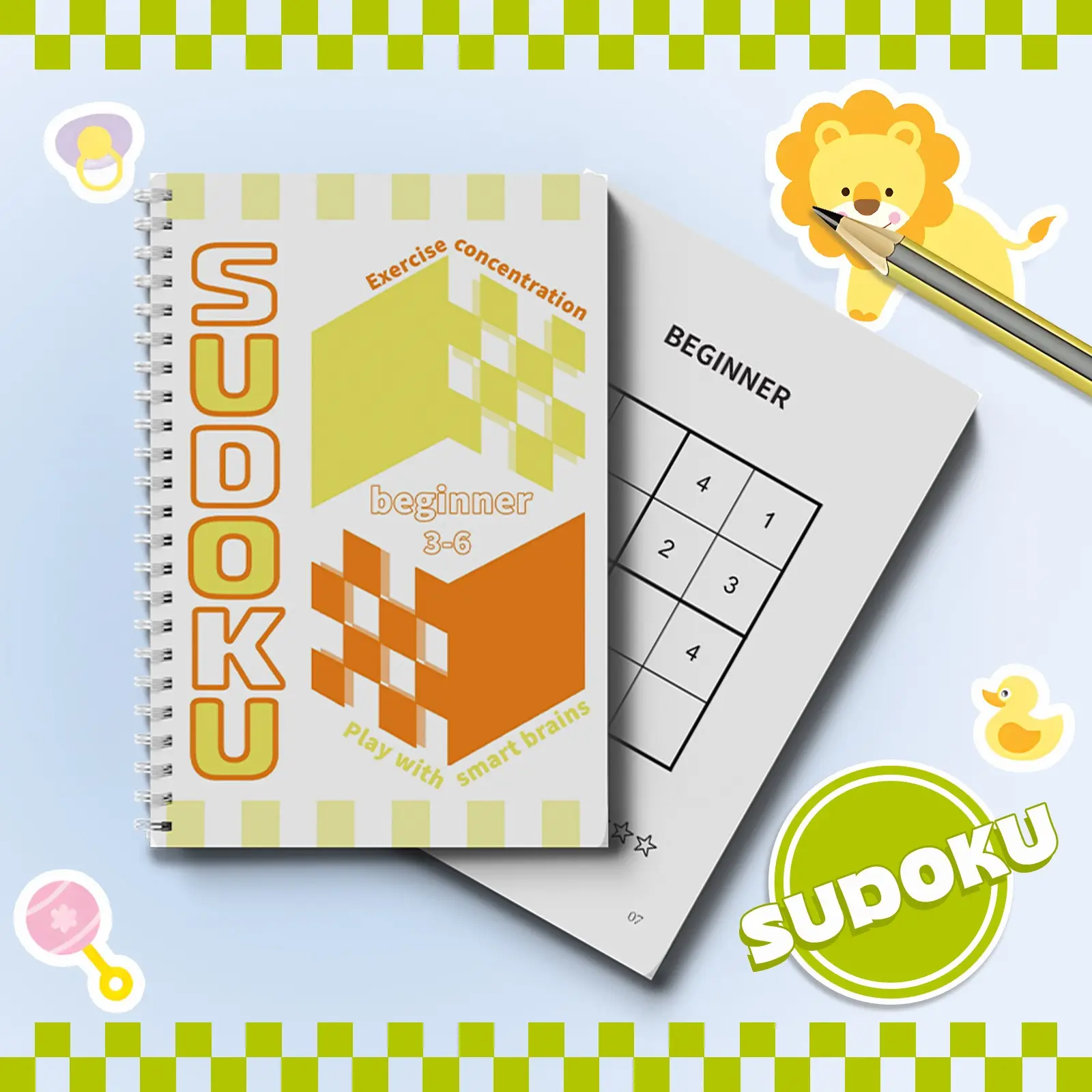 Kids Sudoku Brain Training Workbook – Fill-in Number Grid Puzzles for Smart Problem Solvers
