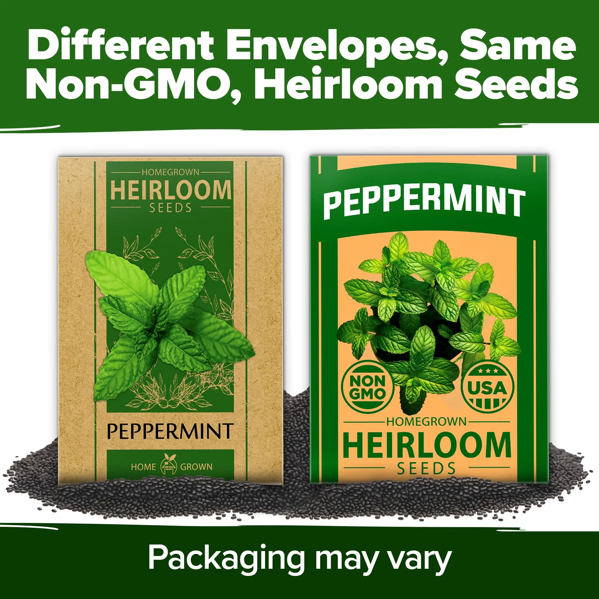 Peppermint Seeds 2 Pack (Mentha  piperita)  4,740 Non-GMO, Heirloom Mint  Seeds for Planting. Grow Peppermint Plants in Your Kitchen Garden or Plant  Them Outdoors for a Lush Herb Garden. - TikTok Shop