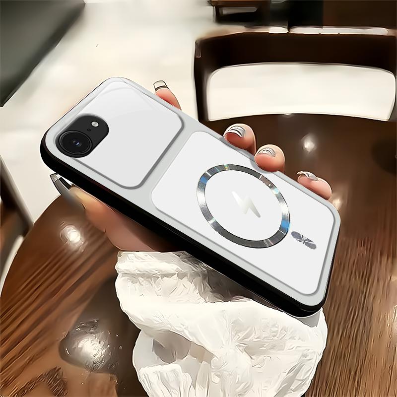 Lightning Bolt Design Gloss MagSafe Compatible Shockproof Protective Cover with Precision Magnet Ring for [iPhone 16e] 952