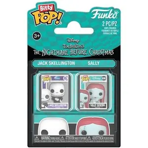 Funko Bitty POP!: The Nightmare Before Christmas 2-Pack - Jack & Sally  [COLLECTIBLES] Action figurine/statue, Collectible, 2 Pack