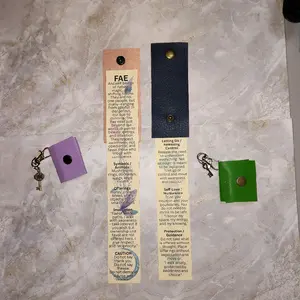 Majical Creature Tiny Book Key Chain - Foldable Bookmark