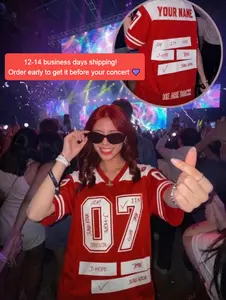 Custom Bangtan Kpop Tour Mesh Football Jersey Shirt, Customized NAME Merch Jersey Shirts, Army Jerseys For Teen Girl Football Kpop Fan, World Tour 2026