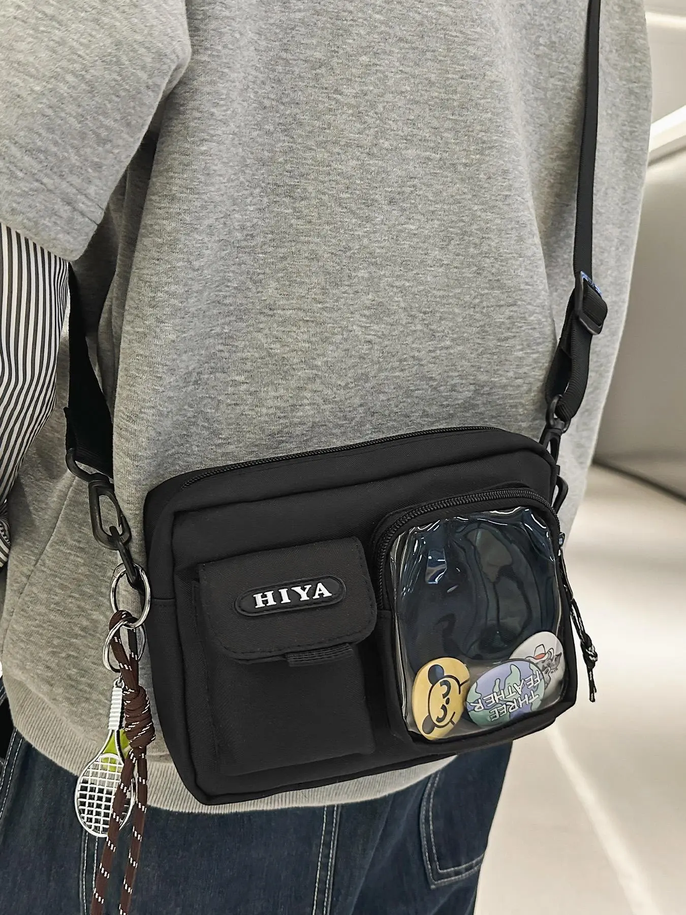 Men's Casual Retro Crossbody Bag, Versatile Adjustable Strap Shoulder Bag for Daily Commuting, Work and School, Commuter Crossbody Bag, Work Bags