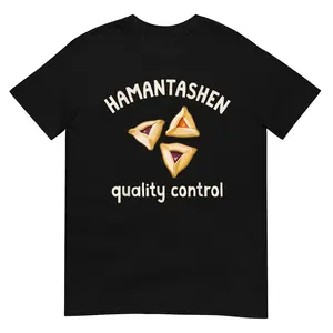 Hamantaschen Quality Control Happy Purim Queen Esther Party T-Shirt