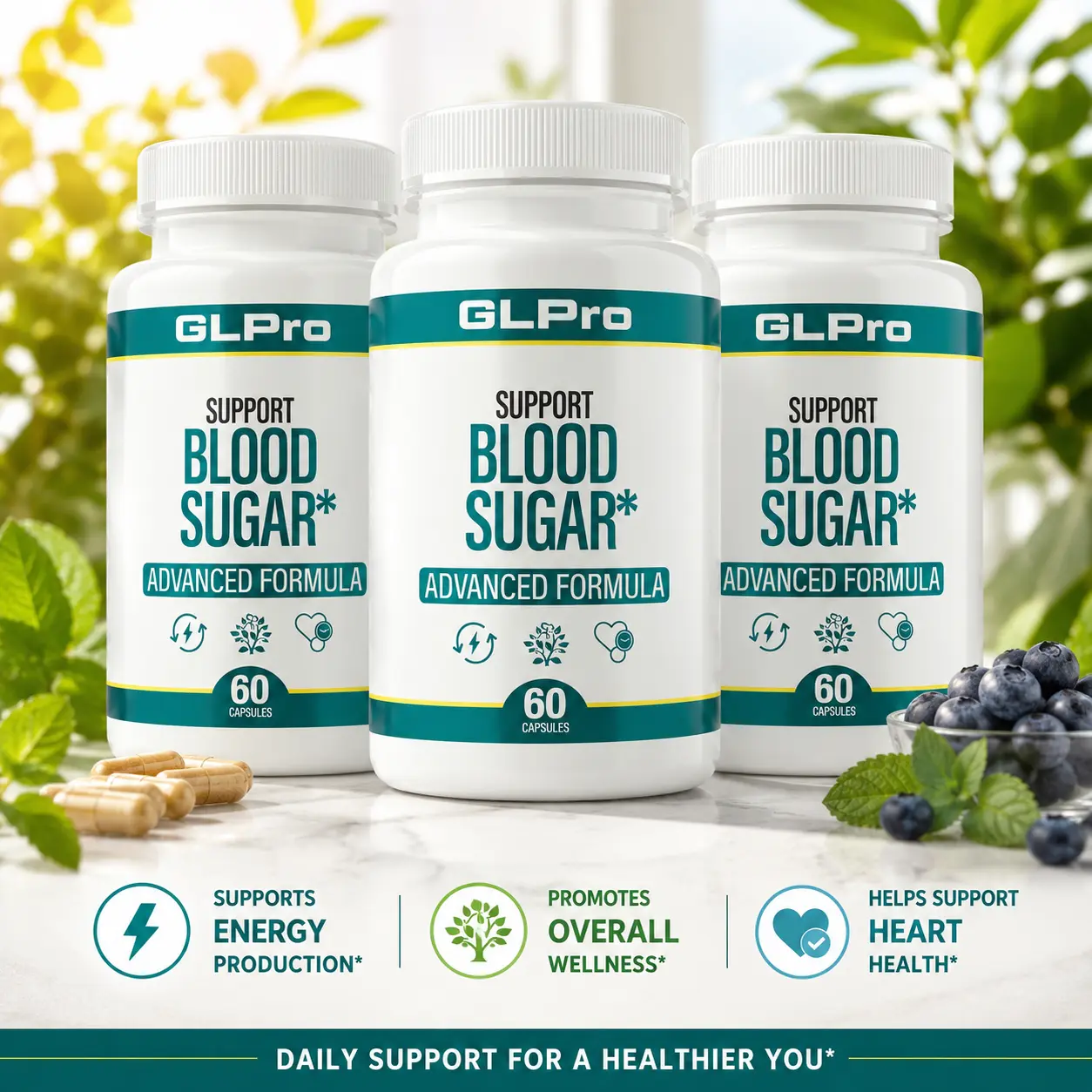 GLPro Blood Sugar Advanced Formula (3 Bottle Pack)
