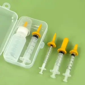 Nursery (Syringe) - Pet Feeding Bottle Kit for Dog Cats Hamster Feeding Pacifier For Medicine Feeding Pets Oral Syringe With Silicone Nipple