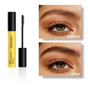 2-in-1 Brow & Edge Control Gel, Waterproof Long-Lasting Eyebrow and Baby Hair Styling Gel, Quick-Dry Portable Hold Gel for Natural Fluffy Brows & Sleek Hair