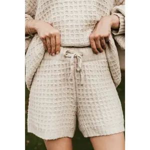 Northern Waffle Knit Drawstring Shorts