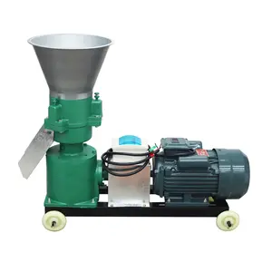 Yokoma Animal Feed Mill Pellet Machine Farm Electric Food Mill Grinder Granulator 3 Head Rollers 8MM Holes Plate 220V