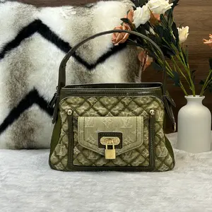 Pre-owned Louis Vuitton Monogram Denim Gondor Shoulder Bag866