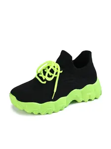 Women's Low Top Casual Sneakers,Double Patchwork Sneakers,Comfortable Short Sock Shoes,Fashion Knit Sport Running Shoes Trainer Sports Shoes Walking Shoes Closed Footwear Athletic Runner Training Girl Breathable shoes for helth care workers