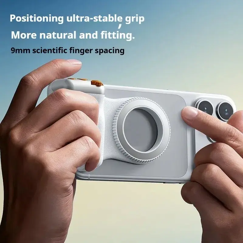 DS SNAP Bluetooth Magnetic Camera Grip - with Shutter, Zoom Controls, Landscape Support for Smartphone, Phone Camera Mount Accessory