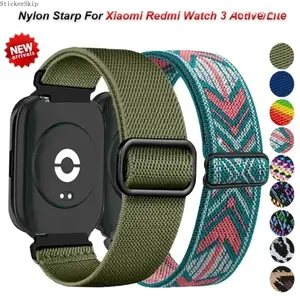 2026 Trendy Nylon Elastic Band for Redmi Watch 3 Active & Lite – Adjustable Stretch Strap for Men & Women, Soft Breathable Lightweight Wristband for Daily Wear, Fitness, Travel & Gift