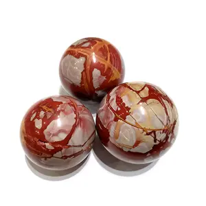 1 count Natural Red Jasper Healing Crystal Ball Divination Gemstone Sphere Ball Red Crystal Ball Feng Shui Reiki Aura Home Desk Decor