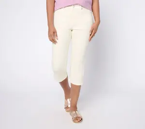 BEAUTIFUL by Lawrence Zarian Petite Deluxe Denim Capri