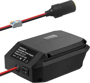 for Dewalt Battery 20V to 12V Step Down Converter, Regulator Adapter DC 20V to 5-13V DIY Stable Output, Power Supply for 12V Device, with Wire Connector, Cigarette Lighter