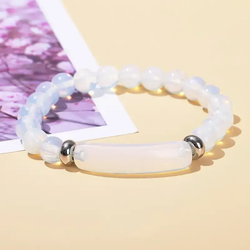 New Fashion Natural Stone Crystal Rose Quartz Amethyst Gemstone Beaded Beads Bracelet for Women Girls Jewelry GiftsGift New Fashion Natural Stone Crystal Rose Quartz Amethyst Gemstone Beaded Beads Bracelet for Women Girls Jewelry GiftsGift