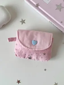 Star Sequin Earphone Bag Coin Purse, Apple Wireless Bluetooth-compatible Headphones Storage Protection Case, Soft Shell Cover, Earphone Protective Cover