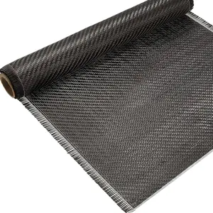 10ft x 12" Carbon Fiber Fabric Black Carbon Fiber Sheet Pure Cloth 2 x 2 Twill Weave-3k/220g for  Structural Reinforcement on Concrete Wall Basement Boat Repair(1 Roll)