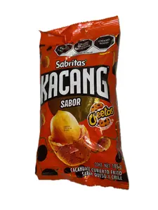 Sabritas Kacang Cheetos Flavor Fried Coated Peanuts Snack 185g Imported Mexican Snack
