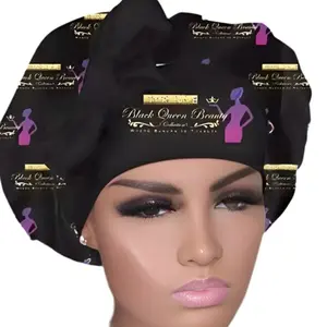 Crown Protector Head Tie Satin Adjustable Bonnet - Durable Accessory for Hair Protection and Stylish Look