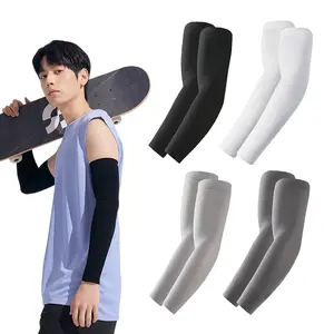 4 Pairs Arm Sleeves, Cooling UV Sun Protection Sports Compression for Men/Women, Summer Sunblock Basketball Football, Cover Arms Tattoo