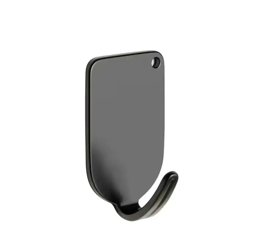 Strong adhesive hook for easy hanging of clothes on walls without drilling into kitchenbathroom door back panels or walls.