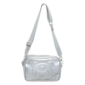 Kuromi Crossbody Bag (Silver Houndstooth Series)