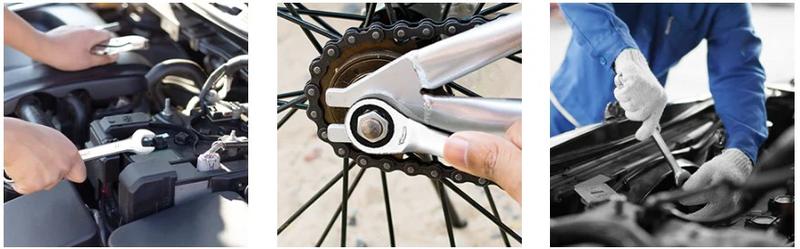 【Restock Sale】GARVEE Ratcheting Wrench Set 20 PCS SAE 1/4"-3/4", Metric 6-19mm, Flex Head 72-Tooth, Chrome Vanadium Steel, Includes Storage Bag