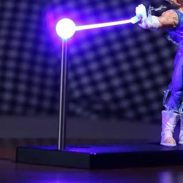 Anime Character Illuminated LED Night Light - Acrylic Plastic, Magnetic Display Stand, Action Figure Style, Soft LED Glow, Unisex Sleep Aid, Decorative Light Decor for Anime Collectors