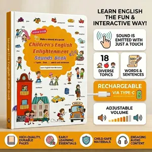 Kids Talking Sound Book – Tap & Hear 500+ Words, Fun Early Learning Toy, Perfect for Toddlers & Preschoolers