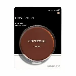Covergirl Clean Pressed Powder Creamy Natural 120 - Lightweight Formula for Smooth Skin Finish & Shine Control - Non-Comedogenic Makeup - Cruelty-Free Certified