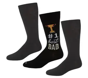 Memoi Men's Novelty Bamboo Blend 3 Pair Pack