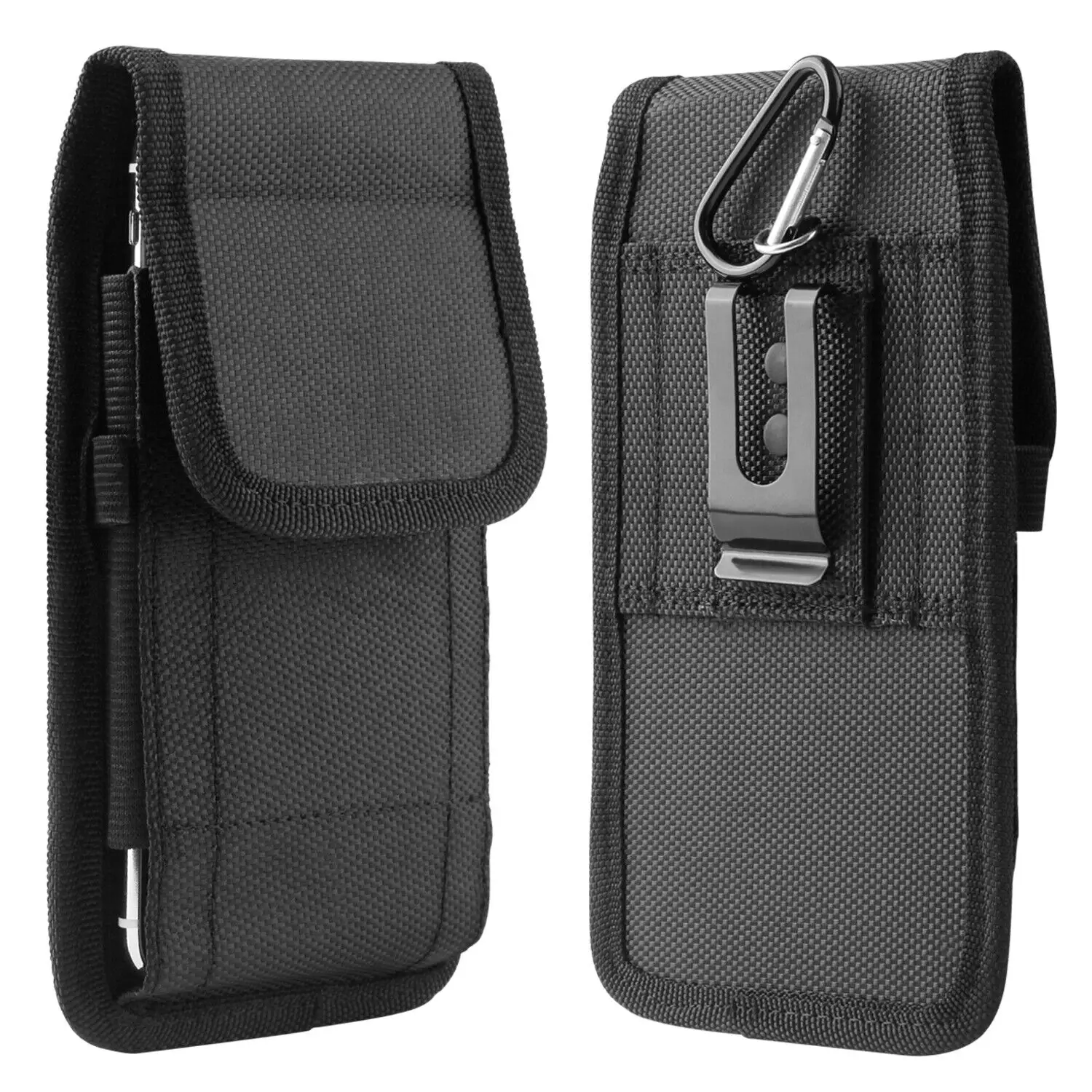 Cell Phone Holster ,Nylon Belt Clip Holster Phone Holder Pouch Suitable for 5.7-6.3inch Phone Lightweight Pockets Travel Essentials Adjustable Waistba