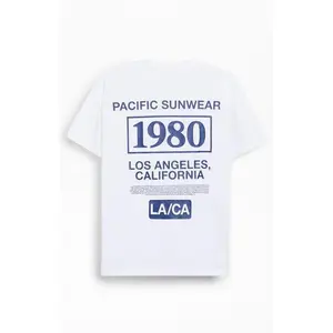 Men's Pacific Sunwear LA 1980 Oversized T-Shirt - Multicolor Menswear Top Streetwear Graphic Tee