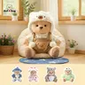 【FallPickDeals】GETAHUG 12-in Medium Teddybear Stuffed Animal - Durable Soft Fluffy Cuddly Plushie with Interchangeable Outfits (Hat, Blue Shark, Pink Dinosaur, Elephant, Heart-Shape Sweater) - Cute Collectibles, Romantic Birthday GF Gift