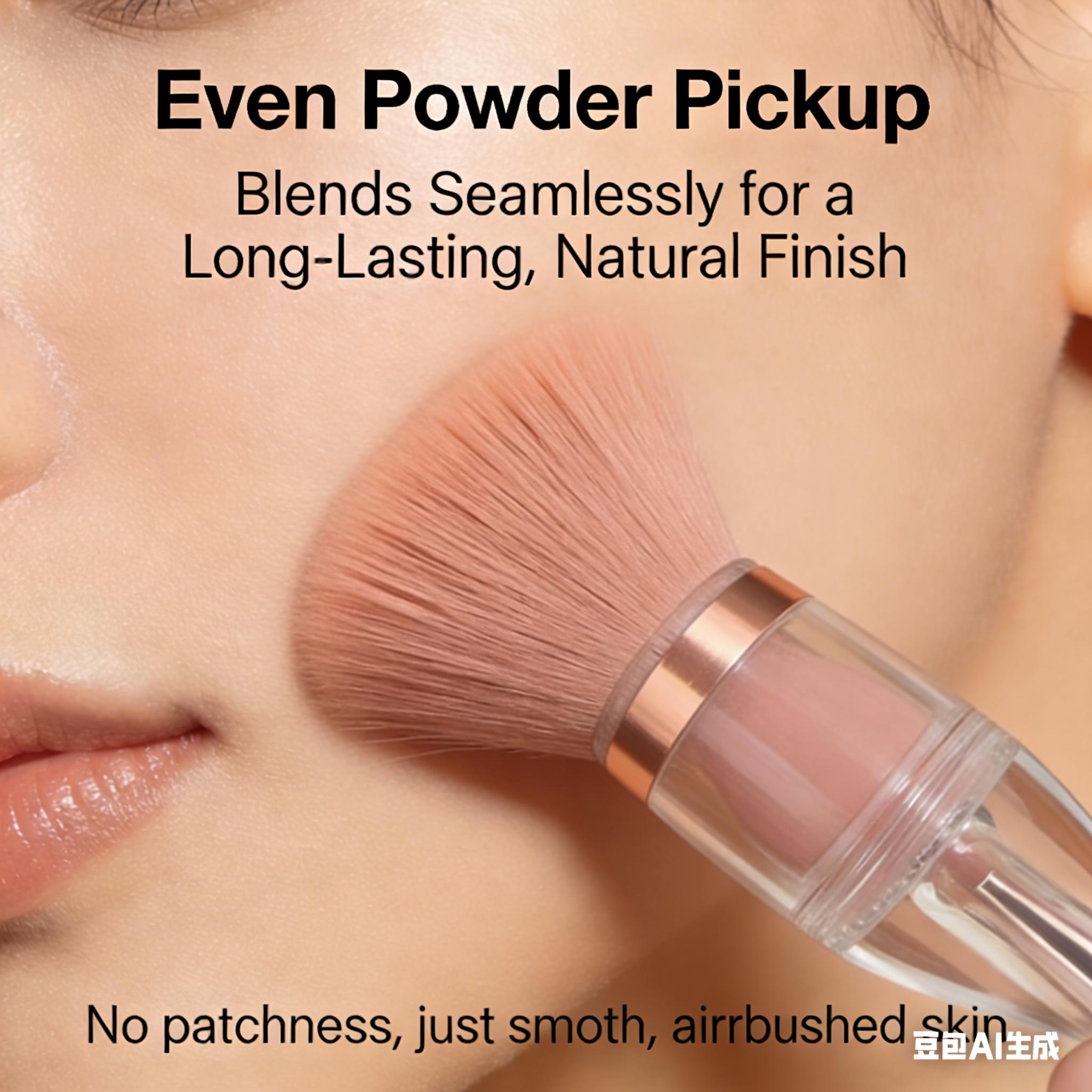 ZOREYA3 -in-1 Multifunctional Portable Makeup Brush | Soft Bristles, All-in-One for Contour, Blush, Highlighter, Eyeshadow & Concealer, Travel-Friendly Skincare Tool shipping free Cream Palette Transparent makeup brushes set sample products dusting