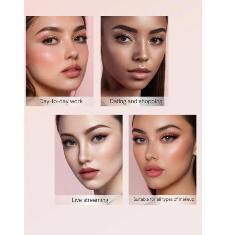 Suit For Natural Makeup Soft Magnetic Eyelashes All-In-One Kitwith Applicator, Reusable Magnetic Lashes WithoutEyeliner, Glue-Free False Lashes, Waterproof. Lightweight