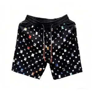 Summer Floral Hawaiian Beach Shorts Men's Loose Fit Tropical Print Casual Vacation Lightweight Silk Shorts Couple Outfit