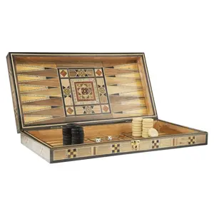 Mosaic Syrian Backgammon Set