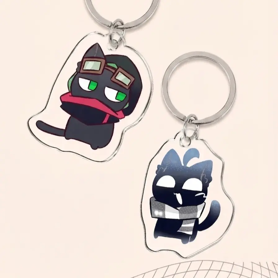 Verity Minecraft Paired Keychains - ThatMob and Twixxel - Unique Keychains for Bags and Keys, Durable, Lightweight and Perfect for Personal Style, Collecting and Gifting