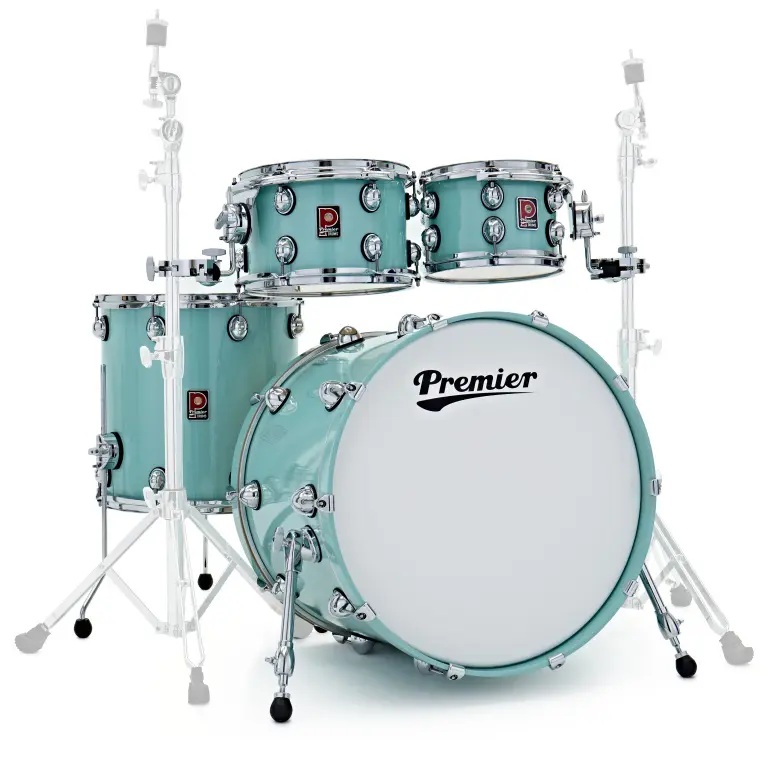 Premier 27429 Genista Maple Wood Drum Kit - Pista Percussion Instrument with 10 in., 12 in., 16 in., 22 in. Shells and Snare