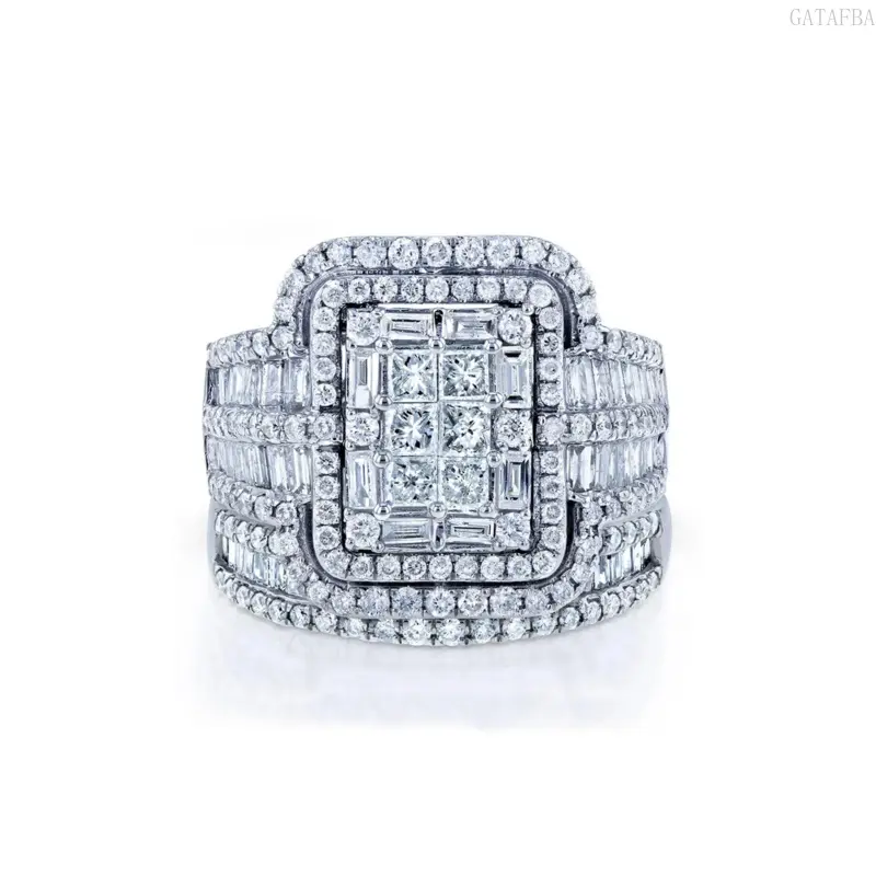 Women's Elegant Shiny Rhinestone Jewelry Rings - Trendy Exquisite Statement Band, Durable All-Match Fashion Accessory, Ideal Gift for Daily Outfits, Parties, Birthdays