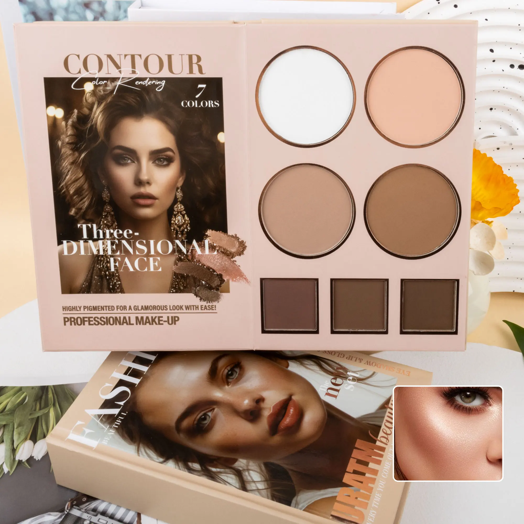 5/4-Layer Makeup Book Palette – 67 Color | Eyeshadow, Blush
