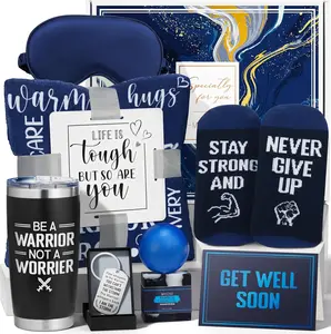 MAYICIVO Get Well Soon & Fathers Day Gift Box for Men – Thoughtful Care Package for Recovery After Surgery or Cancer Treatment, Includes Comfort Items and Tumbler. Perfect Feel Better Gift for Dad, Brother, or Friends.