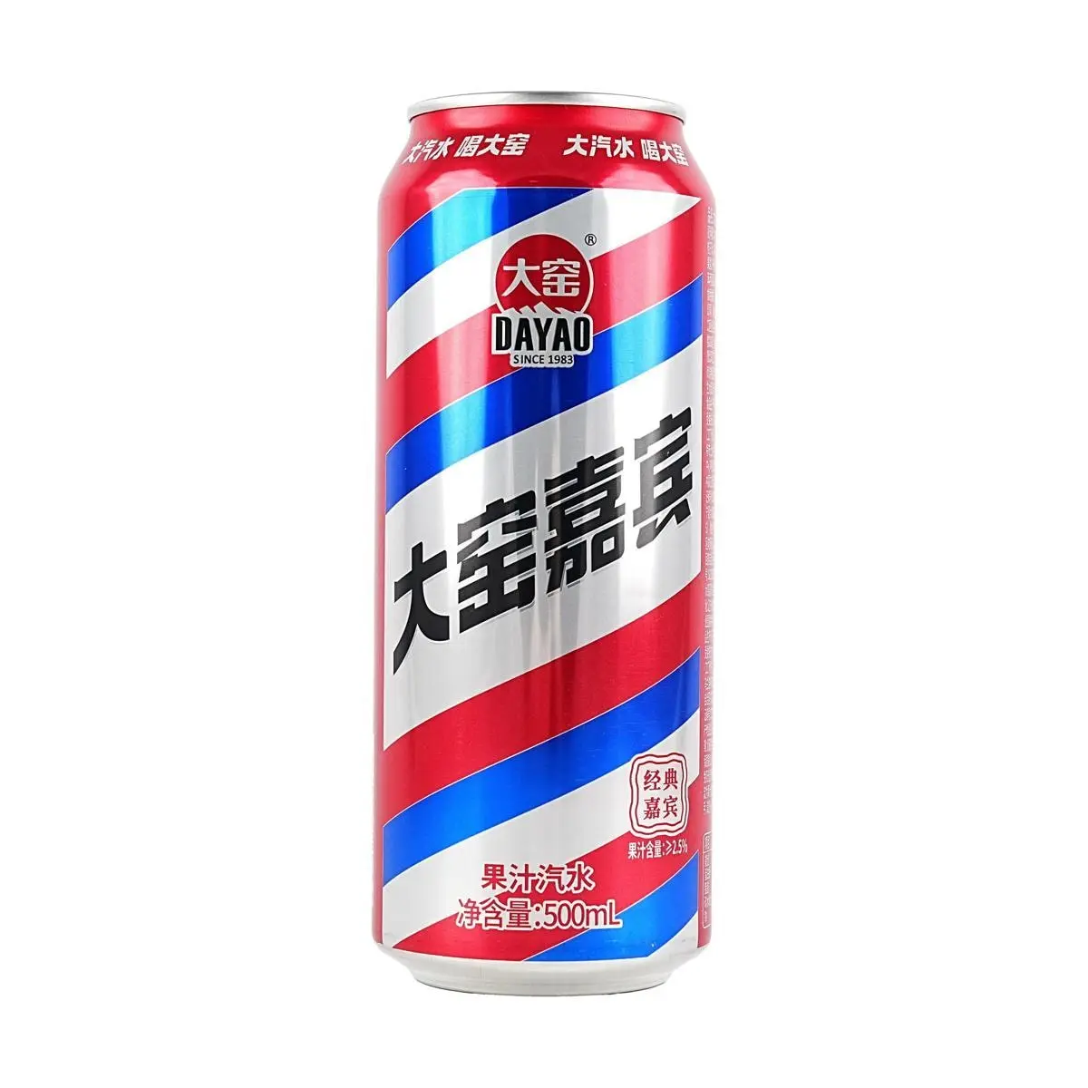 DA YAO Jia Bin Vintage Soda Pop 500ml Can - Nostalgic Childhood Drink, Inner Mongolia Specialty