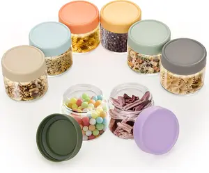 8-Pack Thick Glass 2oz Mini Mason Jars with Lids - Airtight Condiment Containers, Salad Dressing Cups & Sauce Bottles for Lunch Box, Travel, Pantry Storage