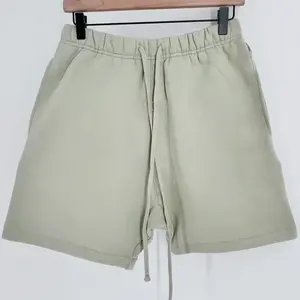 Sweatshort Seafoam Green Cotton Drawstring Shorts - Men's Comfortable Casual Shorts with Drawstring Waist and Side Pockets for Everyday Wear