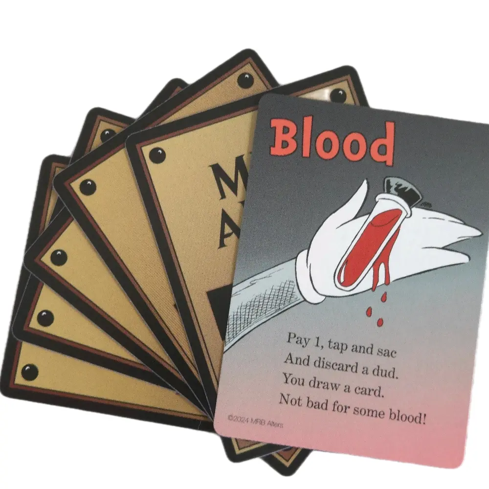 Whimsical Blood Token Cards for MTG Illustrated by MRB Alters Foil or Non-foil Printed on Premium Cardstock 2.5" by 3.5" Fun Inspired Tokens
